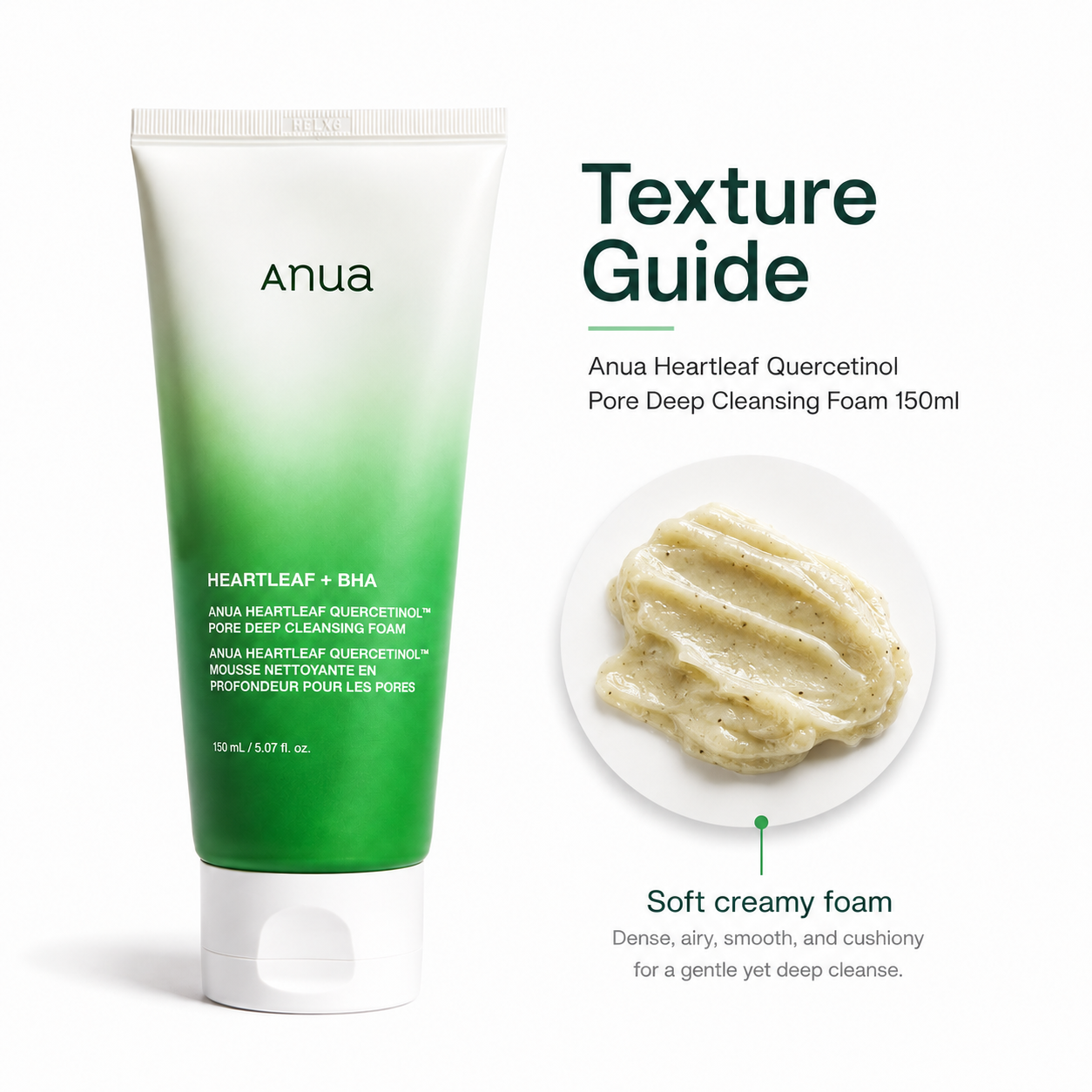 ANUA Heartleaf Quercetinol Pore Deep Cleansing Foam