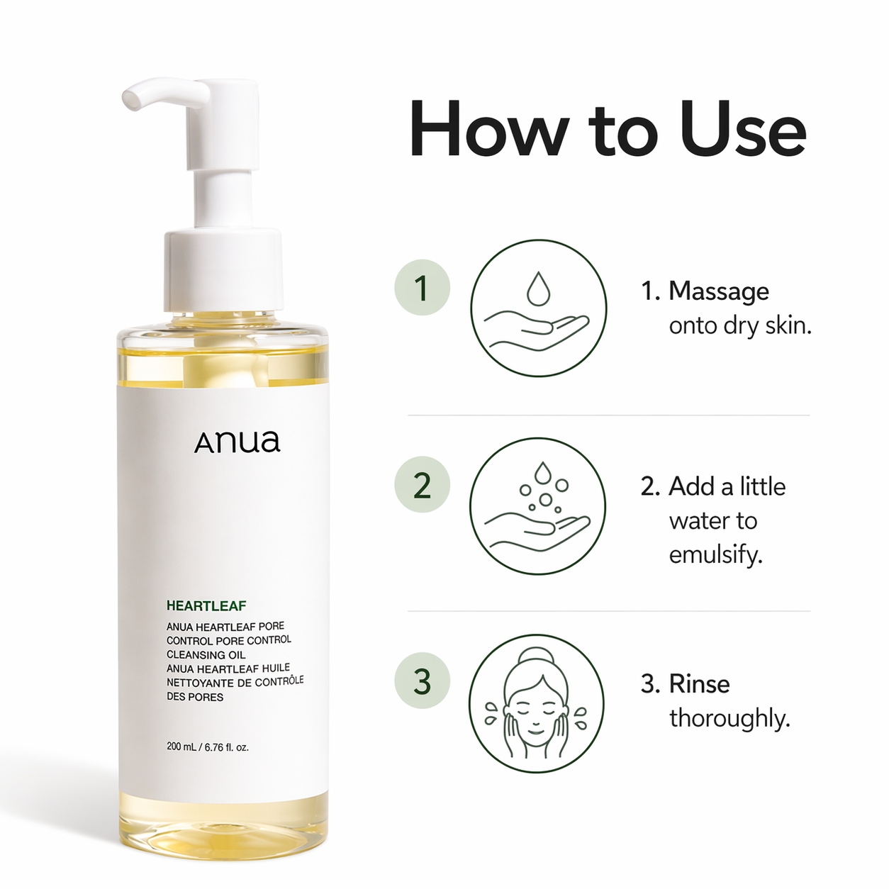 ANUA Heartleaf Pore Control Cleansing Oil