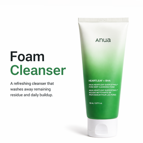 ANUA Heartleaf Quercetinol Pore Deep Cleansing Foam